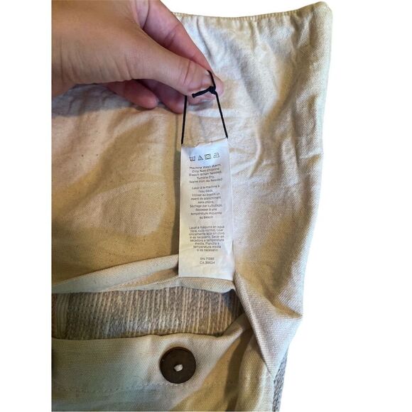 West Elm Multicolor Woven Cushion Cover Button Closure Living Room Decor - Picture 8 of 13